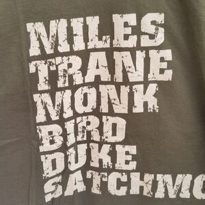 Graphic Tee with Jazz Legends Print